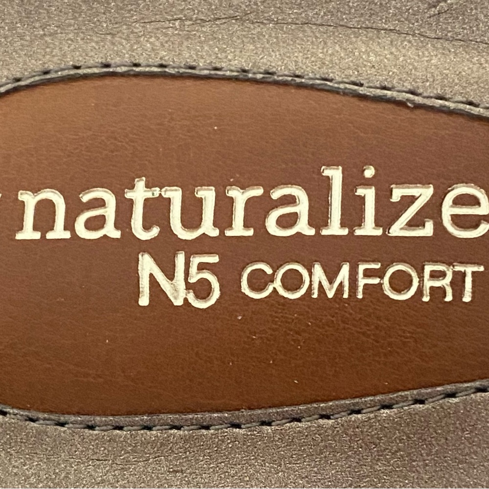 Naturalizer DRK TAN Leather Heeled Slingbacks, 8M Spring Sale - Picture 8 of 9